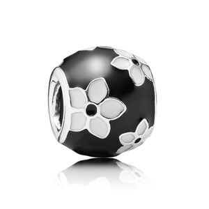 Pandora enamel floral bead